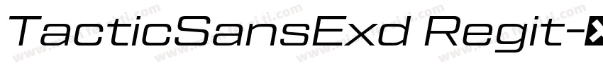 TacticSansExd Regit字体转换